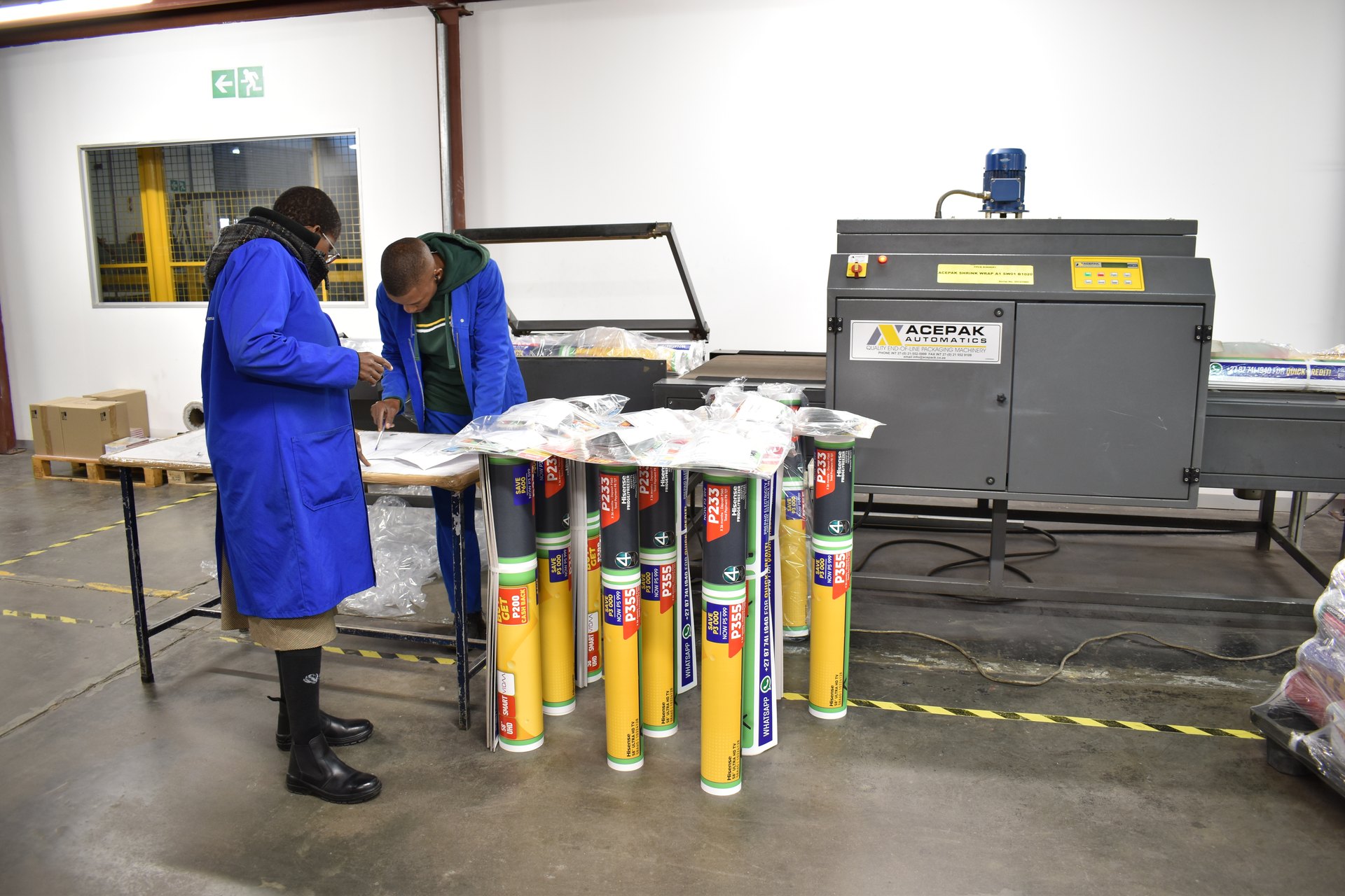 Promotional print run being finished
