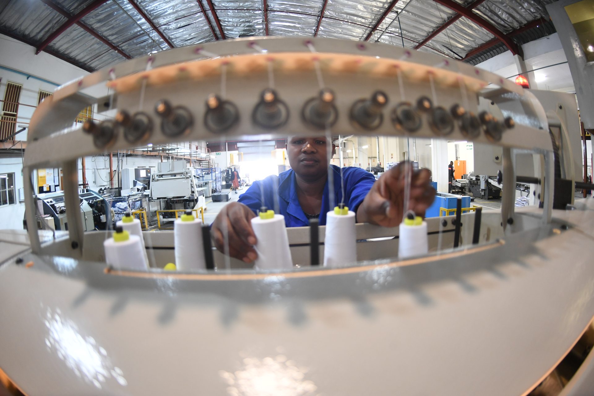 Bindery staff finishing printed products