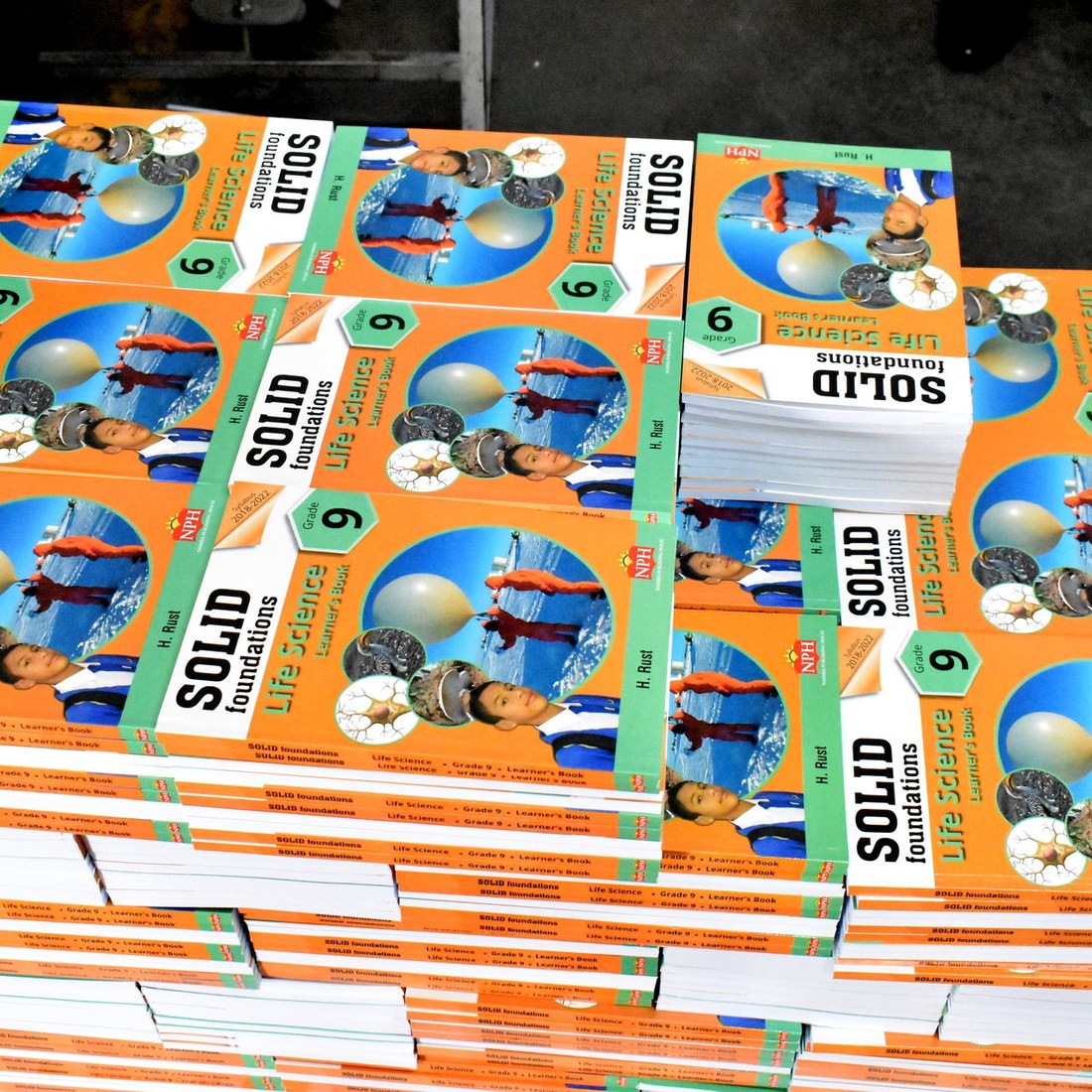 Stacked pallet wrap packaging ready for dispatch