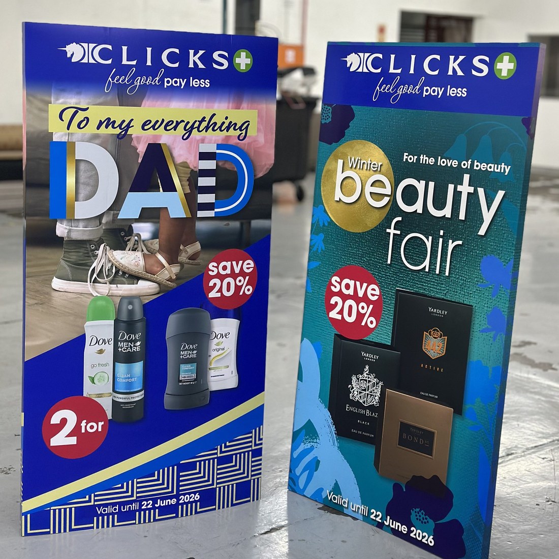 FSU display units for an in-store promotion